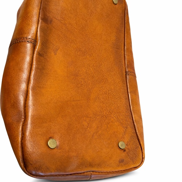 Luxurious Pratesi Firenze Italian Leather Collodi Small Tote Made in Italy - Picture 10 of 11